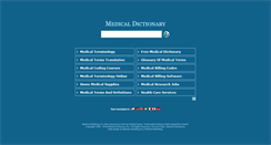 Desktop Screenshot of medical-dictionary.com