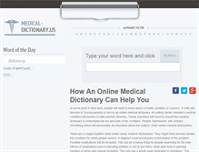 Tablet Screenshot of medical-dictionary.us